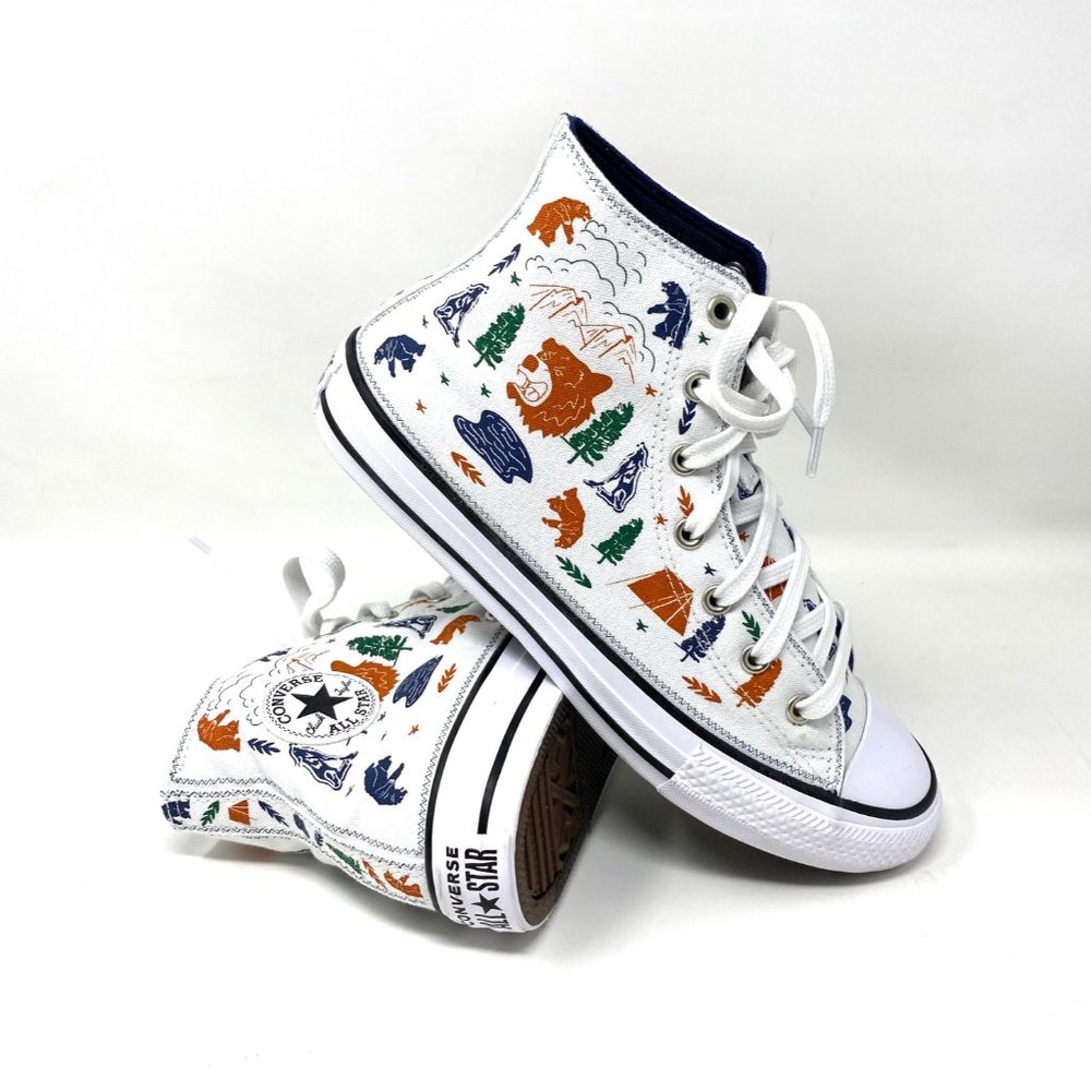 Converse Womens Size 672439F Chuck Taylor All Star White Canvas High Top Sneaker - Picture 7 of 9